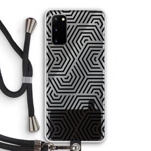 CaseCompany Magic pattern: Samsung Galaxy S20 Transparant Hoesje met koord