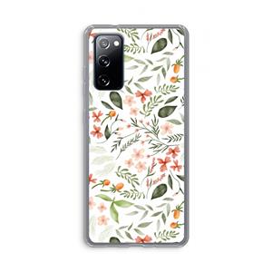 CaseCompany Sweet little flowers: Samsung Galaxy S20 FE / S20 FE 5G Transparant Hoesje
