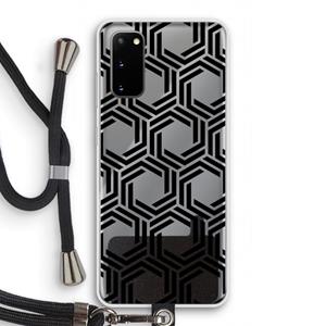 CaseCompany Geometrisch patroon: Samsung Galaxy S20 Transparant Hoesje met koord