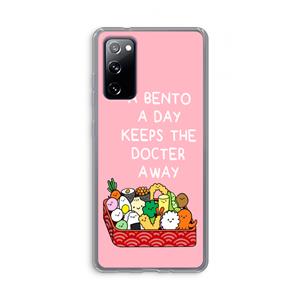 CaseCompany Bento a day: Samsung Galaxy S20 FE / S20 FE 5G Transparant Hoesje