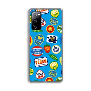 CaseCompany Fruitsticker: Samsung Galaxy S20 FE / S20 FE 5G Transparant Hoesje