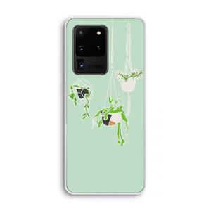 CaseCompany Hang In There: Samsung Galaxy S20 Ultra Transparant Hoesje