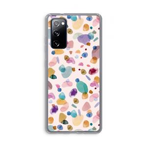 CaseCompany Terrazzo Memphis Pink: Samsung Galaxy S20 FE / S20 FE 5G Transparant Hoesje