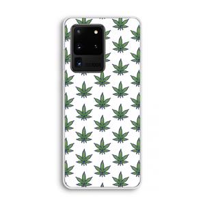 CaseCompany Weed: Samsung Galaxy S20 Ultra Transparant Hoesje