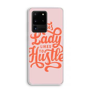 CaseCompany Hustle Lady: Samsung Galaxy S20 Ultra Transparant Hoesje