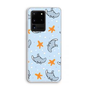 CaseCompany Manta: Samsung Galaxy S20 Ultra Transparant Hoesje