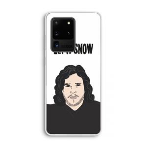 CaseCompany Let It Snow: Samsung Galaxy S20 Ultra Transparant Hoesje