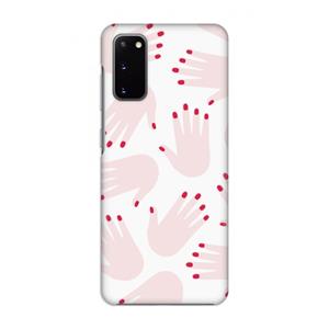 CaseCompany Hands pink: Volledig geprint Samsung Galaxy S20 Hoesje