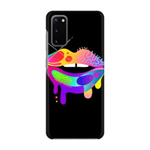 CaseCompany Lip Palette: Volledig geprint Samsung Galaxy S20 Hoesje