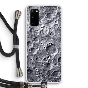 CaseCompany Maanlandschap: Samsung Galaxy S20 Transparant Hoesje met koord