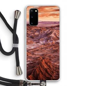 CaseCompany Mars: Samsung Galaxy S20 Transparant Hoesje met koord