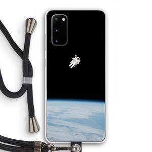 CaseCompany Alone in Space: Samsung Galaxy S20 Transparant Hoesje met koord