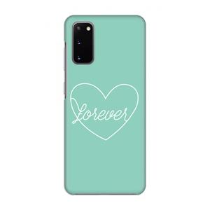CaseCompany Forever heart pastel: Volledig geprint Samsung Galaxy S20 Hoesje