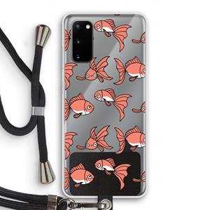 CaseCompany Blub: Samsung Galaxy S20 Transparant Hoesje met koord