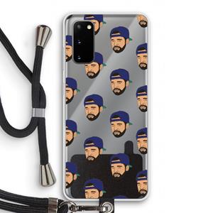 CaseCompany Drake Away: Samsung Galaxy S20 Transparant Hoesje met koord