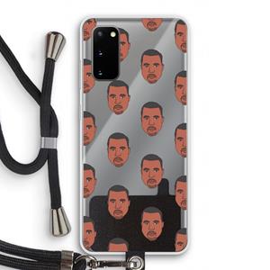 CaseCompany Kanye Call Me℃: Samsung Galaxy S20 Transparant Hoesje met koord