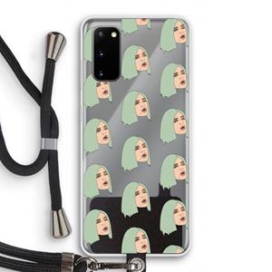 CaseCompany King Kylie: Samsung Galaxy S20 Transparant Hoesje met koord
