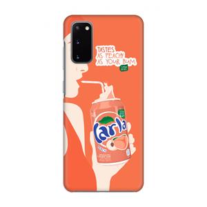 CaseCompany Peach please!: Volledig geprint Samsung Galaxy S20 Hoesje