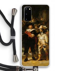 CaseCompany De Nachtwacht: Samsung Galaxy S20 Transparant Hoesje met koord