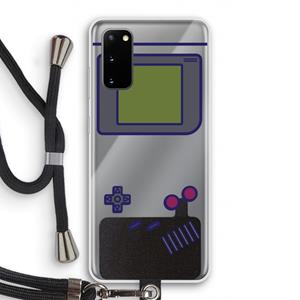 CaseCompany Game On: Samsung Galaxy S20 Transparant Hoesje met koord
