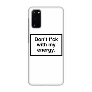 CaseCompany My energy: Volledig geprint Samsung Galaxy S20 Hoesje