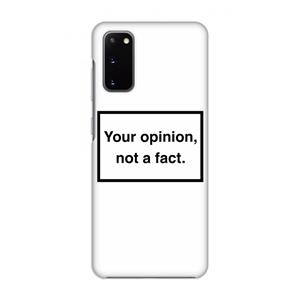 CaseCompany Your opinion: Volledig geprint Samsung Galaxy S20 Hoesje