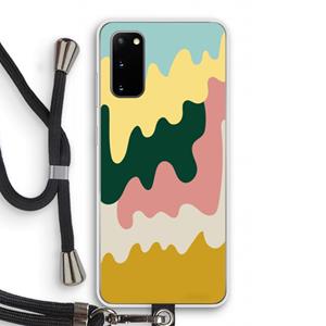 CaseCompany Baar B: Samsung Galaxy S20 Transparant Hoesje met koord