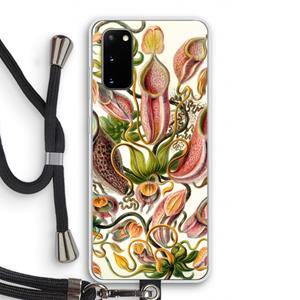 CaseCompany Haeckel Nepenthaceae: Samsung Galaxy S20 Transparant Hoesje met koord