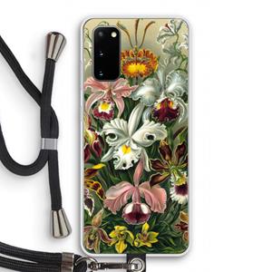 CaseCompany Haeckel Orchidae: Samsung Galaxy S20 Transparant Hoesje met koord