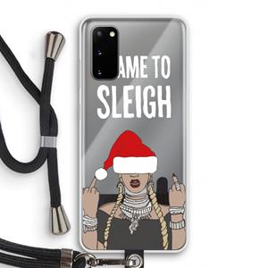 CaseCompany Came To Sleigh: Samsung Galaxy S20 Transparant Hoesje met koord