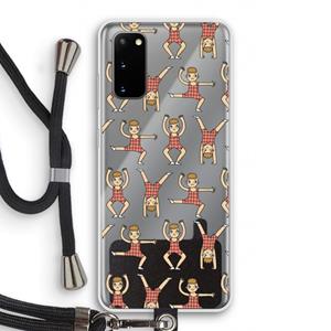 CaseCompany Gymboys: Samsung Galaxy S20 Transparant Hoesje met koord