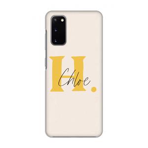 CaseCompany Amber Script: Volledig geprint Samsung Galaxy S20 Hoesje