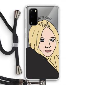 CaseCompany Ashley: Samsung Galaxy S20 Transparant Hoesje met koord