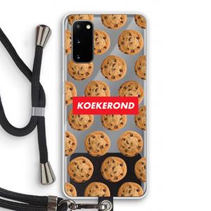 CaseCompany Koekerond: Samsung Galaxy S20 Transparant Hoesje met koord