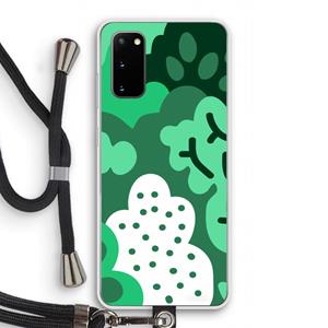 CaseCompany Bushes: Samsung Galaxy S20 Transparant Hoesje met koord
