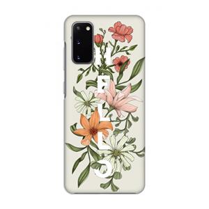 CaseCompany Hello bloemen: Volledig geprint Samsung Galaxy S20 Hoesje