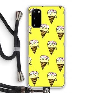 CaseCompany Isjes: Samsung Galaxy S20 Transparant Hoesje met koord