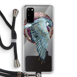 CaseCompany Golden Falcon: Samsung Galaxy S20 Transparant Hoesje met koord