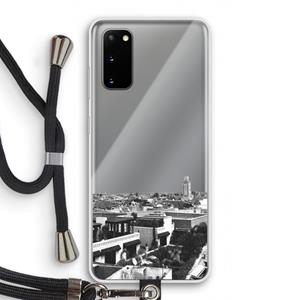 CaseCompany Marrakech Skyline : Samsung Galaxy S20 Transparant Hoesje met koord