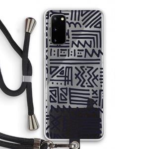 CaseCompany Marrakech print: Samsung Galaxy S20 Transparant Hoesje met koord