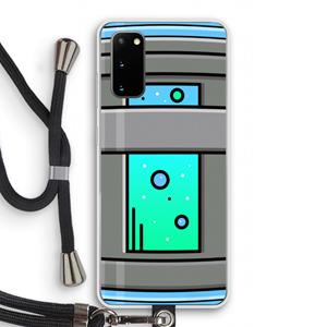 CaseCompany Chug Bottle: Samsung Galaxy S20 Transparant Hoesje met koord