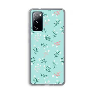 CaseCompany Small white flowers: Samsung Galaxy S20 FE / S20 FE 5G Transparant Hoesje
