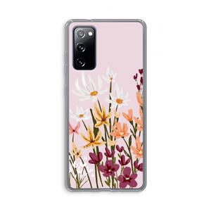 CaseCompany Painted wildflowers: Samsung Galaxy S20 FE / S20 FE 5G Transparant Hoesje