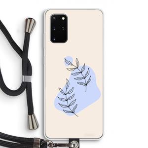 CaseCompany Leaf me if you can: Samsung Galaxy S20 Plus Transparant Hoesje met koord