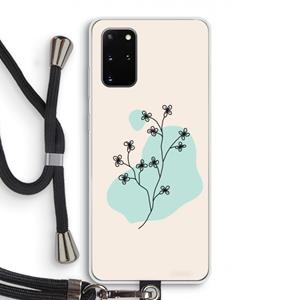 CaseCompany Love your petals: Samsung Galaxy S20 Plus Transparant Hoesje met koord
