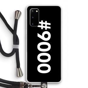 CaseCompany 9000: Samsung Galaxy S20 Transparant Hoesje met koord