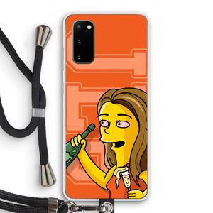 CaseCompany Jamie Lee Simpson: Samsung Galaxy S20 Transparant Hoesje met koord