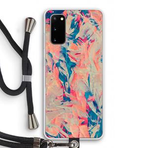 CaseCompany Alone: Samsung Galaxy S20 Transparant Hoesje met koord