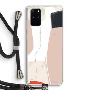 CaseCompany Lava: Samsung Galaxy S20 Plus Transparant Hoesje met koord