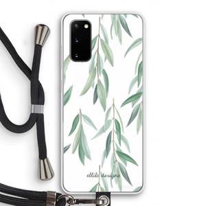 CaseCompany Branch up your life: Samsung Galaxy S20 Transparant Hoesje met koord